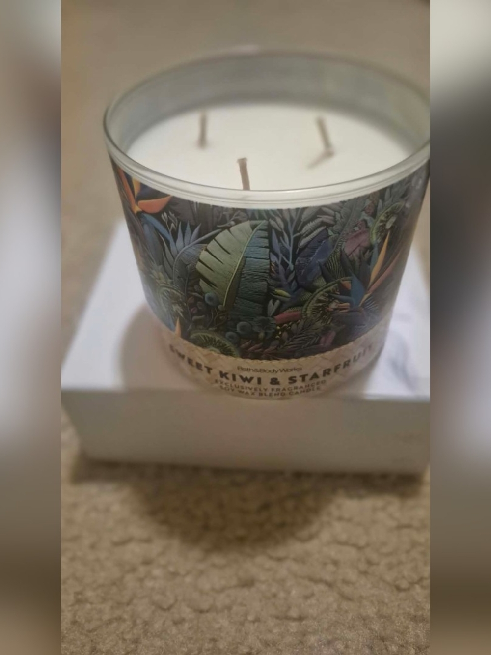 Bath & Body Works Sweet Kiwi Starfruit Scented Candle, 3-Wick, 14.5 oz